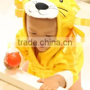 Cute Baby Bath Robe Pink Shark Bath Robe Kids Bath Robe thumbnail-6