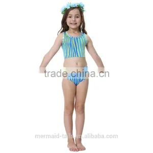 Girls Summer Surfing Beach Holiday Bathing Fashion Mermaid Bikini Sets thumbnail-1