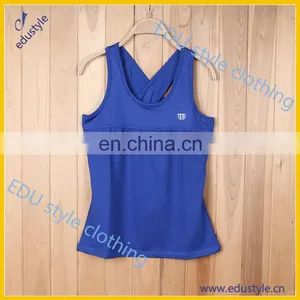 Wholesale Personalized Blank Black Ladies Tank Tops thumbnail-3