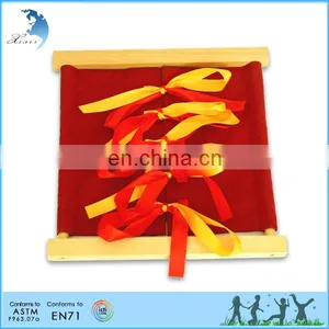Promotion Chinese Style Kindergarten Educational Montessori Wooden Children Toys Belt Fastening Dressing Frame Frame Toy 2013 thumbnail-1