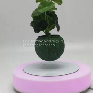 New Led Light Magnetic Levitron Floating Flying Air Plant Trees Pots thumbnail-4