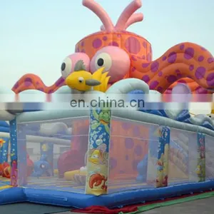 Cheap 2017 Octopus Yard Inflatable Amusement Park,Inflatable Fun City,Inflatable Playground For Kids thumbnail-4
