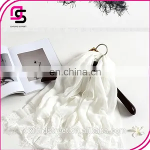 Autumn and Winter Scarf Female Solid Minanma Lace Scarf of Foreign Trade thumbnail-1