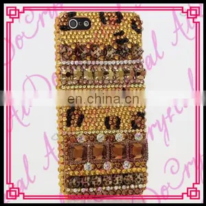 Aidocrystal Rhinestone Cases Gold Crystal Bling Gliter Phone Cases Cover For Samsung Galaxy s7 thumbnail-1