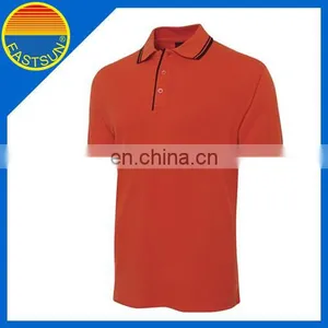 2016 Promotional Customized Logo Red Polo Shirts thumbnail-1
