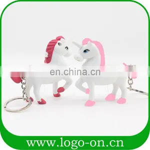 New Arrival Unicorn Keychain With Led Light and Unicorn Sound thumbnail-1