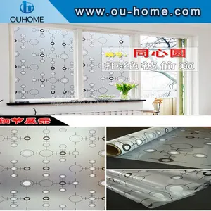 BT806 Popular PVC Frosted Decortaion Stained Glass Window Film thumbnail-3
