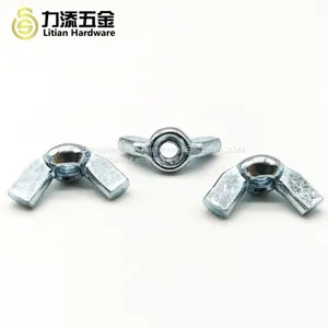 High Quality DIN 315 Mild Steel Polished M5 Black Wing Nut thumbnail-1