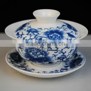 Porcelain Gongfu Teacup Gaiwan 120ml,tureen thumbnail-1