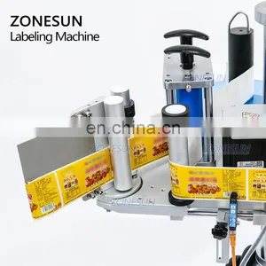 ZONESUN ZS-TB852 Water Sticker Automatic Line Side Bottle Labeling Machine For Carton Plastic Bucket Bottle thumbnail-2