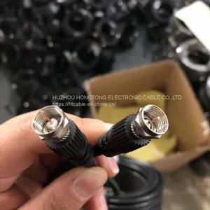 Cables coaxiales RF LMR195 LMR400 50ohm andrew heliax feeder Cable 1/4 thumbnail-1