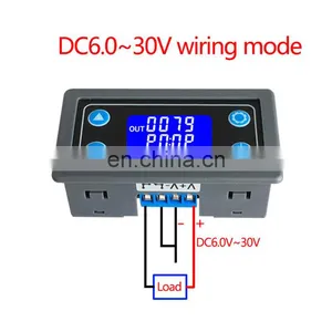 DC12V LED Digital Time Delay Relay Module Programmable Timer Relay Control Switch Timing Trigger Cycle With Case for Indoor thumbnail-2