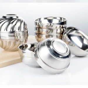 Heavy Duty Heat Insulated Brushed Stainless Steel Serving Bowls thumbnail-3