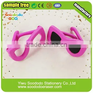 China Stationery World ,colorful Sunglass Erasers Shape thumbnail-1