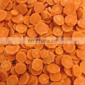 BRC A DIA 30-50mm THK 6-8mm Crincle Cut Straight Cut IQF Frozen Slices Carrot From Sinocharm thumbnail-3