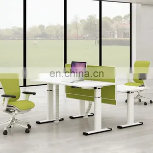 Luxury Adjustable Height High Tech Executive Electric Lift Standing Desk Frame Sit Stand up Computer Office Desk thumbnail-3
