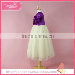 Court Style Birthday Dress for Girl of 7 Years Old Flower Girl Dress thumbnail-1