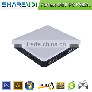 Intel Mini pc X86 Fanless Mainboard Mini PC Barebone thumbnail-2