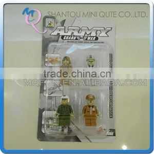 Mini Qute 4pcs/lot Intellect Boy Collection Models Army Guard War Action Figure Plastic Building Block Educational Toy NO.22792B thumbnail-1