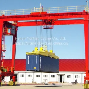 Port Rubber Tyre Container Gantry Crane for 20ft 40ft Container Lift thumbnail-5