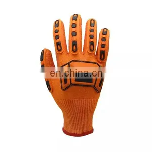 Hot Sale Heavy Duty TPR Oil And Gas Mining Industry Impact Resistant Anti Cut Resistant Nitrile Safety Gloves For Work thumbnail-5
