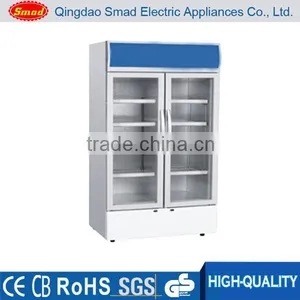 420 Double Door Display Cooler Showcase With Top Light thumbnail-1