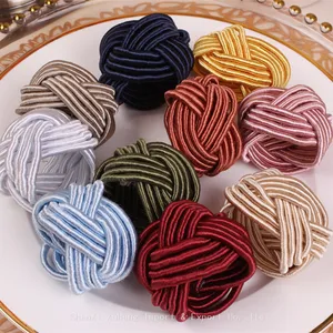 New Style Multi Colored Napkin Ring Holder For Wedding And Home Table Decoration thumbnail-4