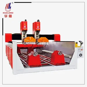 Heavy Duty CNC Stone Carving Granite Stone Slab Cutting Machines HLSD-1525-3D thumbnail-4