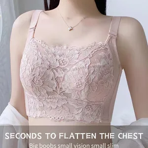 Hot Sale Women's Full Coverage Floral Lace Underwired Bra Plus Size Padded Comfort Bra thumbnail-1
