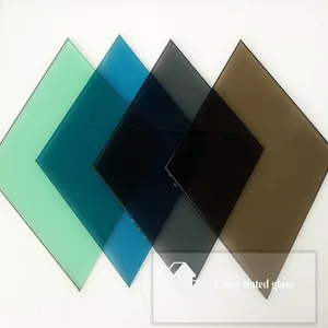 4mm 5mm Color Tinted Glass With Green, Blue, Grey, Bronze, Clear Colors thumbnail-2