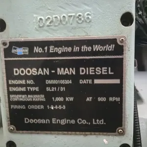 DOOSAN-MAN 5L21/31 Generator Sets Power Station Ex-Stock thumbnail-2