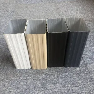 Large-diameter Downpipes for Factory Buildings, Sizes of Prefabricated Aluminum Alloy Rainwater Pipes, Building Exterior Wall Drainage Pipes thumbnail-3