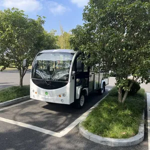 Dear Customer, we Sincerely Recommend to You an 11-seater Electric Sightseeing Bus With White Semi-glass Doors, Which is Suitable for Scenic Area Tours. Choosing us Means Trust, and We'll Safeguard You Around the Clock. thumbnail-3