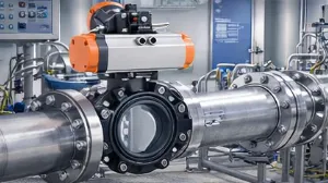 PVC-U ANSI Lug Butterfly Valve Pneumatic Actuated Valve Fail Open for Industrial Pipeline thumbnail-3