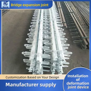 Installation of E60 Type Steel Expansion Device Plate With Manganese Steel Strip and Rubber Strip for Highway Bridge Expansion Joints thumbnail-3
