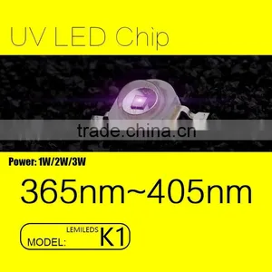 UVLED High Power Lumileds K1 Package 3w 365nm uv Led With CE Rohs LOW Price thumbnail-1