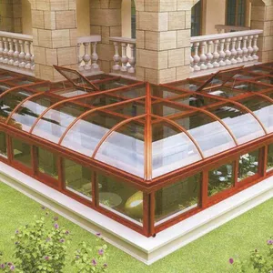 SUNFREE Aluminum Glass Sunroom, Custom Outdoor Conservatory For Villa thumbnail-1