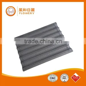 600g Teflon Coating Food Grade Baguette Tray 4-straps Bread Baking Dishes&pans Aluminium Loaf Pan thumbnail-4