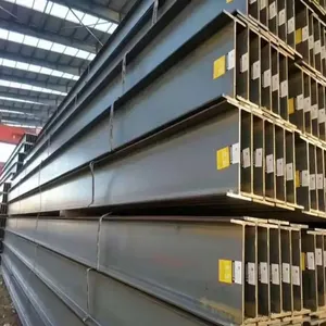 ASTM A36 Carbon Steel H-Beam, 600x200mm, Hot Rolled, Black Surface, OEM thumbnail-2