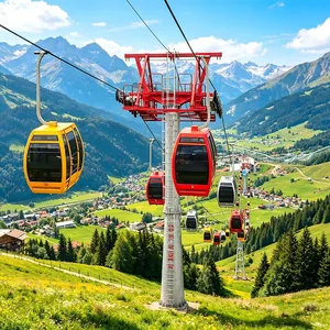 Dq Custom Steel Cable Car Ropeway System Scenic Tourist Transport Mountain Travel Projects Manufacturer Supply Gondola Lift Cableway thumbnail-1