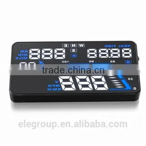 Universal 5.5" Inch Q7 LED Head Up Digital Display Car GPS OBD2 HUD thumbnail-4