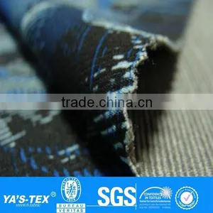 Blue Flower Print Polyester Spandex Waterproof Fabric Wholesale For Moutaineering thumbnail-1