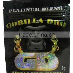 Aluminum Foil Herbal Incense Packaging Bag With Zipper thumbnail-1