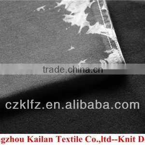 Black Heavy Cotton Polyester Knitting Denim thumbnail-1