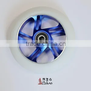 Blue Metal Core Scooter Wheels 110mm For Sale thumbnail-1