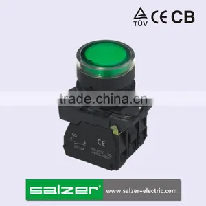 Salzer Brand SA22-AW3365 Button Switch With Bulb and Neon Light (TUV, CE and CB Approved) thumbnail-1