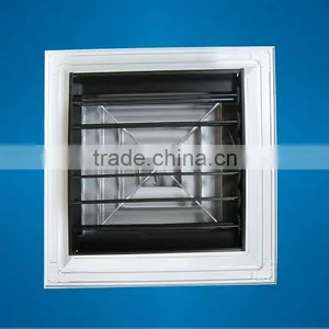 Aluminum 4-way Air Diffuser With Damper thumbnail-1