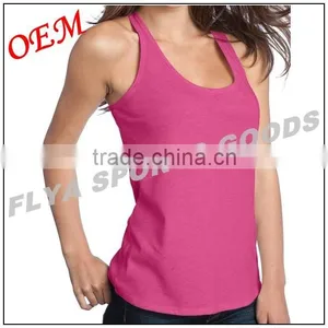 Customized Eco-friendly Athletic Women Gym Singlet, Women Bodybuilding Vest Wholesale Quality Choice thumbnail-3