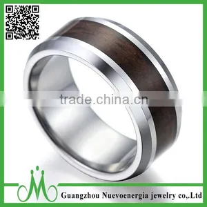 High Quality Engagement Black Inlay Wedding Ring Hot Selling Mens Tungsten Ring Design thumbnail-5