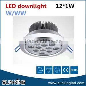 Top Quality Bridgelux Non-dimmable/dimmable 30w Led Down Light , 220v Led Ceiling Light Spotlight 24w 21w 18w 15w 12w 9w 7w 5w thumbnail-1